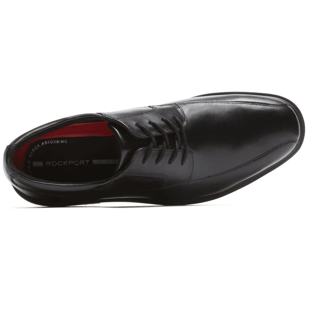 Rockport Mens Oxfords Black - Essential Details II Bike Toe - UK 869-RLCSHY